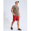 G Gradual Men’s Swim Trunks 9″ Quick Dry Swimming Board Shorts with Zipper Pockets Swimwear Bathing Suit for Men No Liner(Red)