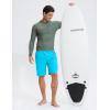 G Gradual Men’s Swim Trunks 9″ Quick Dry Swimming Board Shorts with Zipper Pockets Swimwear Bathing Suit for Men No Liner(Sky Blue)