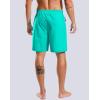 G Gradual Mens Swim Trunks with Compression Liner 7″ Quick Dry Board Shorts Swimsuit Bathing Suit for Men with Zipper Pockets(Cyan)