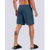 G Gradual Mens Swim Trunks with Compression Liner 7″ Quick Dry Board Shorts Swimsuit Bathing Suit for Men with Zipper Pockets(Dark Blue)