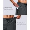 G Gradual Mens Swim Trunks with Compression Liner 7″ Quick Dry Board Shorts Swimsuit Bathing Suit for Men with Zipper Pockets(Dark Grey)