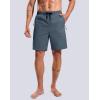 G Gradual Mens Swim Trunks with Compression Liner 7″ Quick Dry Board Shorts Swimsuit Bathing Suit for Men with Zipper Pockets(Dusty Blue)
