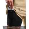G Gradual Mens Swim Trunks with Compression Liner 7″ Quick Dry Board Shorts Swimsuit Bathing Suit for Men with Zipper Pockets(Khaki)