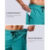G Gradual Mens Swim Trunks with Compression Liner 7″ Quick Dry Board Shorts Swimsuit Bathing Suit for Men with Zipper Pockets(Lake Green)