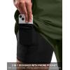 G Gradual Mens Swim Trunks with Compression Liner 7″ Quick Dry Board Shorts Swimsuit Bathing Suit for Men with Zipper Pockets(Olive)