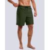 G Gradual Mens Swim Trunks with Compression Liner 7″ Quick Dry Board Shorts Swimsuit Bathing Suit for Men with Zipper Pockets(Olive)