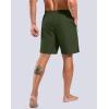 G Gradual Mens Swim Trunks with Compression Liner 7″ Quick Dry Board Shorts Swimsuit Bathing Suit for Men with Zipper Pockets(Olive)