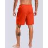 G Gradual Mens Swim Trunks with Compression Liner 7″ Quick Dry Board Shorts Swimsuit Bathing Suit for Men with Zipper Pockets(Orange)