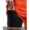 G Gradual Mens Swim Trunks with Compression Liner 7″ Quick Dry Board Shorts Swimsuit Bathing Suit for Men with Zipper Pockets(Orange)