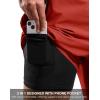 G Gradual Mens Swim Trunks with Compression Liner 7″ Quick Dry Board Shorts Swimsuit Bathing Suit for Men with Zipper Pockets(Red)
