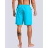 G Gradual Mens Swim Trunks with Compression Liner 7″ Quick Dry Board Shorts Swimsuit Bathing Suit for Men with Zipper Pockets(Sky Blue)