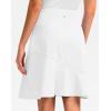 G Gradual Skorts Skirts for Women with 5 Pockets 20″ Knee Length Golf Skirt Modest Long Tennis Athletic Skirts for Women(A-white)