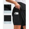 G Gradual Skorts Skirts for Women with 5 Pockets 20″ Knee Length Golf Skirt Modest Long Tennis Athletic Skirts for Women(Black)
