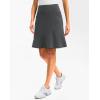 G Gradual Skorts Skirts for Women with 5 Pockets 20″ Knee Length Golf Skirt Modest Long Tennis Athletic Skirts for Women(Dark Grey)