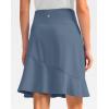 G Gradual Skorts Skirts for Women with 5 Pockets 20″ Knee Length Golf Skirt Modest Long Tennis Athletic Skirts for Women(Dusty Blue)
