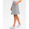 G Gradual Skorts Skirts for Women with 5 Pockets 20″ Knee Length Golf Skirt Modest Long Tennis Athletic Skirts for Women(Gull Grey)