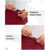 G Gradual Skorts Skirts for Women with 5 Pockets 20″ Knee Length Golf Skirt Modest Long Tennis Athletic Skirts for Women(Red)