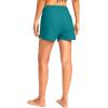 G Gradual Women’s 3″ High Waisted Swim Board Shorts with Pockets Quick Dry Swimsuit Bottoms Bathing Suit for Women with Liner(Aqua Blue)