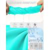 G Gradual Women’s 3″ High Waisted Swim Board Shorts with Pockets Quick Dry Swimsuit Bottoms Bathing Suit for Women with Liner(Cyan)