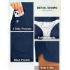 G Gradual Women’s 3″ High Waisted Swim Board Shorts with Pockets Quick Dry Swimsuit Bottoms Bathing Suit for Women with Liner(Dark Blue)