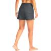 G Gradual Women’s 3″ High Waisted Swim Board Shorts with Pockets Quick Dry Swimsuit Bottoms Bathing Suit for Women with Liner(Dark Grey)