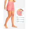 G Gradual Women’s 3″ High Waisted Swim Board Shorts with Pockets Quick Dry Swimsuit Bottoms Bathing Suit for Women with Liner(Hyper Pink)