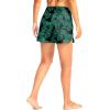 G Gradual Women’s 3″ High Waisted Swim Board Shorts with Pockets Quick Dry Swimsuit Bottoms Bathing Suit for Women with Liner(Leaf)