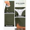 G Gradual Women’s 3″ High Waisted Swim Board Shorts with Pockets Quick Dry Swimsuit Bottoms Bathing Suit for Women with Liner(Olive)
