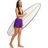 G Gradual Women’s 3″ High Waisted Swim Board Shorts with Pockets Quick Dry Swimsuit Bottoms Bathing Suit for Women with Liner(Purple)
