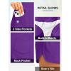 G Gradual Women’s 3″ High Waisted Swim Board Shorts with Pockets Quick Dry Swimsuit Bottoms Bathing Suit for Women with Liner(Purple)