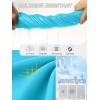 G Gradual Women’s 3″ High Waisted Swim Board Shorts with Pockets Quick Dry Swimsuit Bottoms Bathing Suit for Women with Liner(Sky Blue)