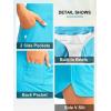 G Gradual Women’s 3″ High Waisted Swim Board Shorts with Pockets Quick Dry Swimsuit Bottoms Bathing Suit for Women with Liner(Sky Blue)