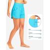 G Gradual Women’s 3″ High Waisted Swim Board Shorts with Pockets Quick Dry Swimsuit Bottoms Bathing Suit for Women with Liner(Sky Blue)