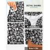 G Gradual Women’s 3″ High Waisted Swim Board Shorts with Pockets Quick Dry Swimsuit Bottoms Bathing Suit for Women with Liner(White Flower)