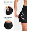 G Gradual Women’s 4″ High Waisted Swim Board Shorts with Pockets Quick Dry Swimming Swimsuit Bathing Suit Bottoms for Women(Black)