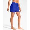 G Gradual Women’s 4″ High Waisted Swim Board Shorts with Pockets Quick Dry Swimming Swimsuit Bathing Suit Bottoms for Women(Blue)