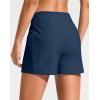 G Gradual Women’s 4″ High Waisted Swim Board Shorts with Pockets Quick Dry Swimming Swimsuit Bathing Suit Bottoms for Women(Dark Blue)