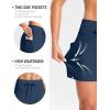G Gradual Women’s 4″ High Waisted Swim Board Shorts with Pockets Quick Dry Swimming Swimsuit Bathing Suit Bottoms for Women(Dark Blue)