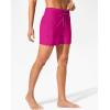 G Gradual Women’s 4″ High Waisted Swim Board Shorts with Pockets Quick Dry Swimming Swimsuit Bathing Suit Bottoms for Women(Hot Pink)