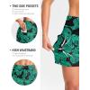 G Gradual Women’s 4″ High Waisted Swim Board Shorts with Pockets Quick Dry Swimming Swimsuit Bathing Suit Bottoms for Women(Leaf)