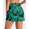 G Gradual Women’s 4″ High Waisted Swim Board Shorts with Pockets Quick Dry Swimming Swimsuit Bathing Suit Bottoms for Women(Leaf)