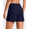 G Gradual Women’s 4″ High Waisted Swim Board Shorts with Pockets Quick Dry Swimming Swimsuit Bathing Suit Bottoms for Women(Navy)
