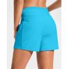 G Gradual Women’s 4″ High Waisted Swim Board Shorts with Pockets Quick Dry Swimming Swimsuit Bathing Suit Bottoms for Women(Sky Blue)