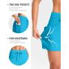 G Gradual Women’s 4″ High Waisted Swim Board Shorts with Pockets Quick Dry Swimming Swimsuit Bathing Suit Bottoms for Women(Sky Blue)