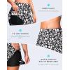 G Gradual Women’s 4″ Swim Board Shorts High Waisted Tummy Control Swimsuit Bathing Suit Bottoms for Women with Liner Pocket(Black Floral)