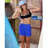 G Gradual Women’s 4″ Swim Board Shorts High Waisted Tummy Control Swimsuit Bathing Suit Bottoms for Women with Liner Pocket(Dazzling Blue)