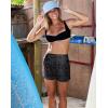G Gradual Women’s 4″ Swim Board Shorts High Waisted Tummy Control Swimsuit Bathing Suit Bottoms for Women with Liner Pocket(Grey Camo)