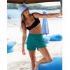 G Gradual Women’s 4″ Swim Board Shorts High Waisted Tummy Control Swimsuit Bathing Suit Bottoms for Women with Liner Pocket(Lake Blue)