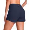 G Gradual Women’s 4″ Swim Board Shorts High Waisted Tummy Control Swimsuit Bathing Suit Bottoms for Women with Liner Pocket(Navy)