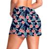 G Gradual Women’s 4″ Swim Board Shorts High Waisted Tummy Control Swimsuit Bathing Suit Bottoms for Women with Liner Pocket(Navy Blue Flower)